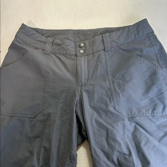 PATAGONIA CROPPED OUTDOOR GRAY LIGHTWEIGHT STYLE PANTS SZ 8 - Picture 3 of 14